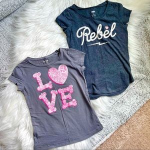 Old Navy Tee Set Rebel Love